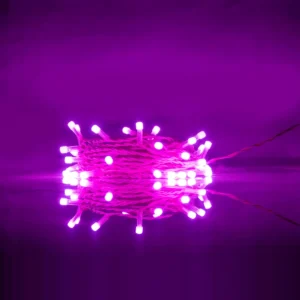 8 MM Frosted 40 Lamp S/C - Pink-Magenta