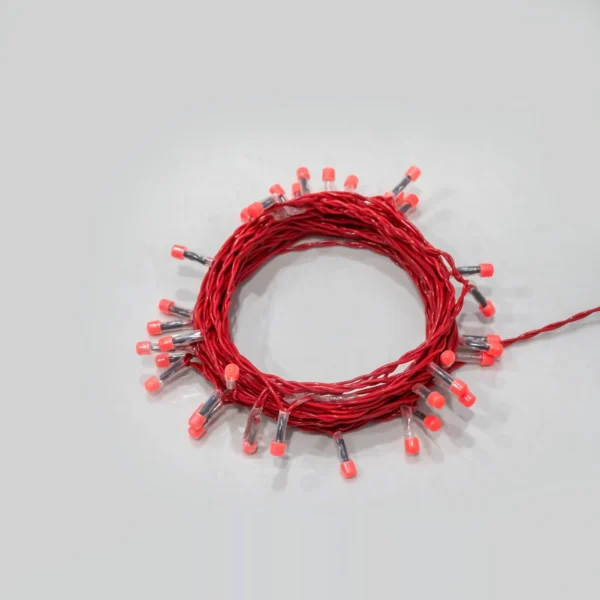 8 MM Frosted 40 Lamp S/C - Red